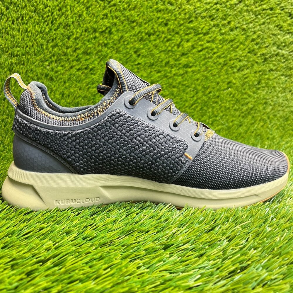 KURU Women's Gray Athletic Sneakers with Cream Sole - Picture 4 of 10